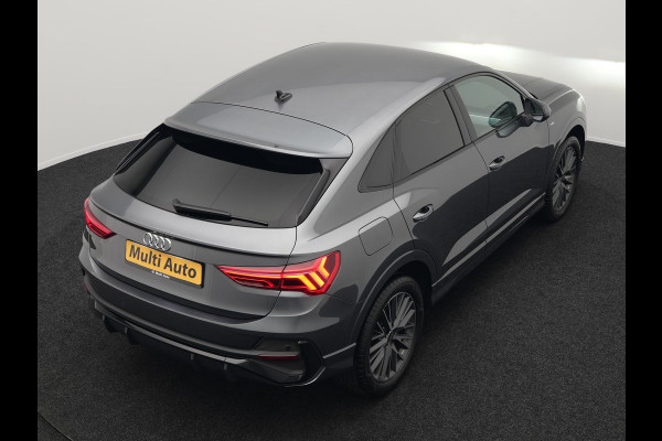 Audi Q3 Sportback 45 TFSI e S Line Plug In Hybrid 245pk Dealer O.H PHEV | Camera | Lederen Sportstoelen Verwarmd | Virtual Cockpit | Navigatie | Blis | Keyless | Cruise Control | Lane Assist | DAB |