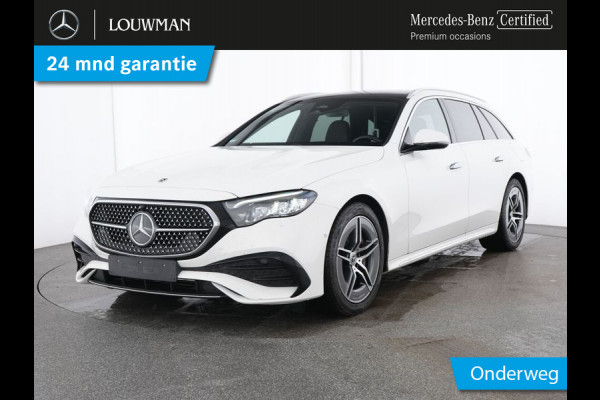 Mercedes-Benz E-Klasse Estate 300 e AMG Plug-In Hybride AMG Line | Panorama Schuif-Kanteldak | Trekhaak | Burmester® 4D-Surround-Soundsystem | Distronic. Inclusief 24 maanden MB Certified garantie voor Europa.