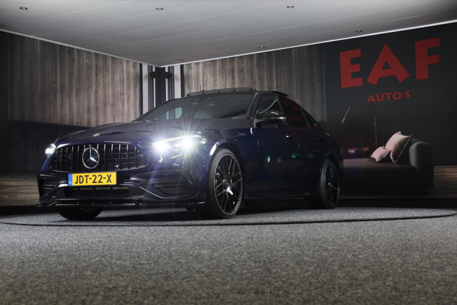 Mercedes-Benz C-Klasse 300 e AMG 63 Look / Massage / Head Up / 360 Camera / Acc / Elek Stoelen / Leder / Open Pano / 20 Inc