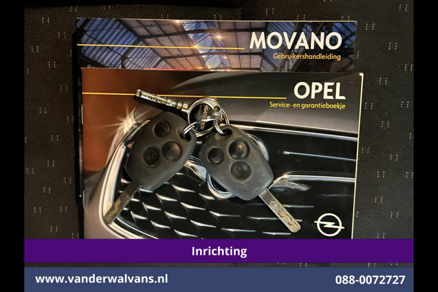 Opel Movano 2.3 Turbo 150pk L2H2 Inrichting Euro6 Airco | Omvormer | Camera | Navigatie | 2500kg Trekhaak Cruisecontrol, Parkeersensoren, Bijrijdersbank