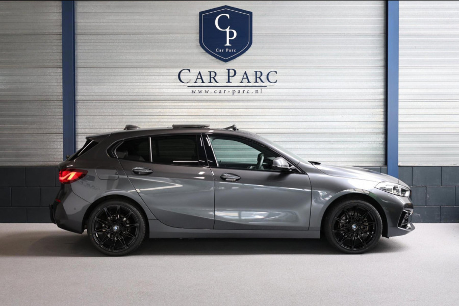 BMW 1-serie 118i M-SPORT LED+XENON/VIRTUAL/SFEER/PANORAMADAK/LEER+S.VERWARMING/LMV/CAM/LINE/ACC/ECC/12 MDN GARANTIE!