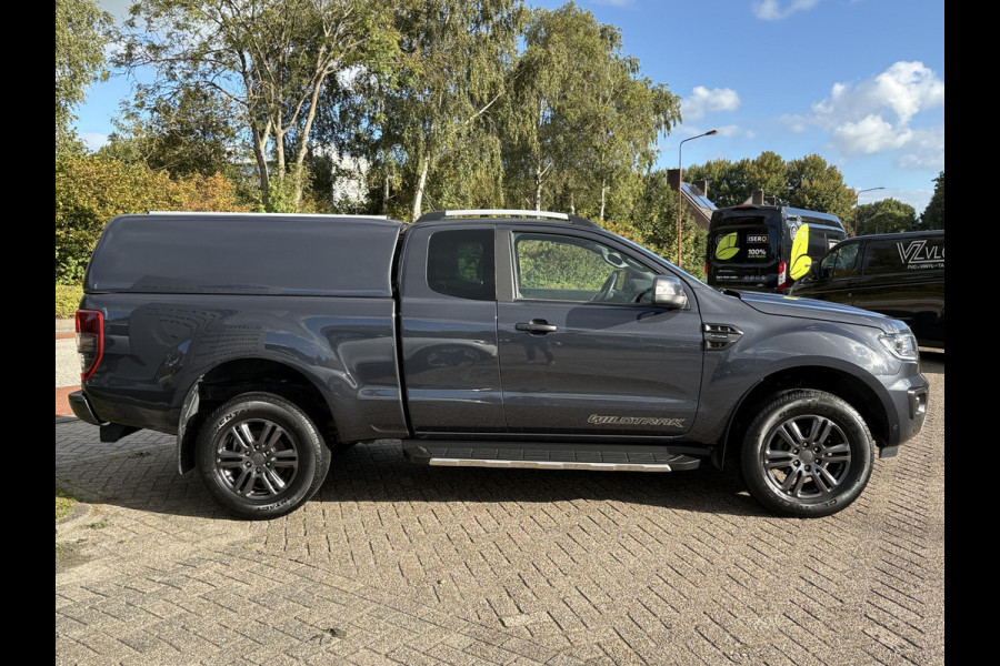 Ford Ranger 2.0 EcoBlue Wildtrak Supercab | SCI | 214pk Automaat | 3.500kg Trekgewicht | Dichte Opbouw | Lederen Bekleding | Adaptieve Cruise | Dealer onderhouden