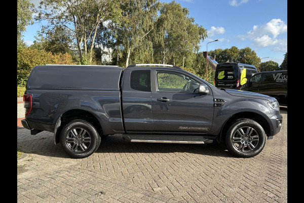 Ford Ranger 2.0 EcoBlue Wildtrak Supercab | SCI | 214pk Automaat | 3.500kg Trekgewicht | Dichte Opbouw | Lederen Bekleding | Adaptieve Cruise | Dealer onderhouden