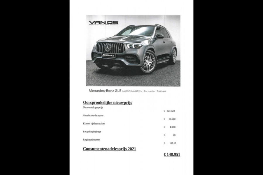 Mercedes-Benz GLE AMG 53 4MATIC+ | Burmester | Trekhaak
