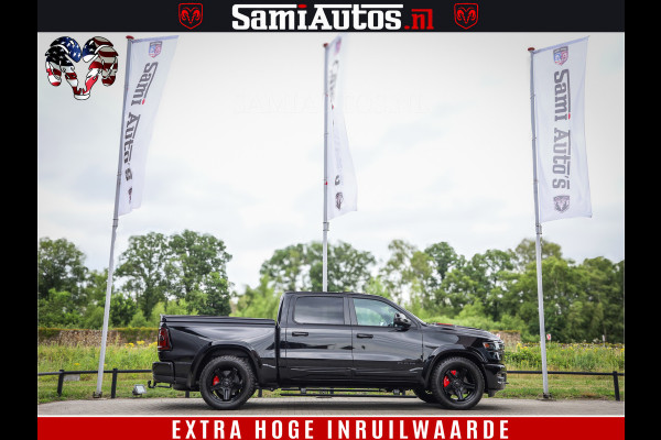 Dodge Ram 1500 Night Premium | Full Option | De Meest Luxe Pick-Up in zijn Klasse | Comfortabele Dubbele Cabine met Royale 5 Zitplaatsen | BPM vrij | Nu Leverbaar uit Voorraad | Voorraad Nr 2200 - 0886