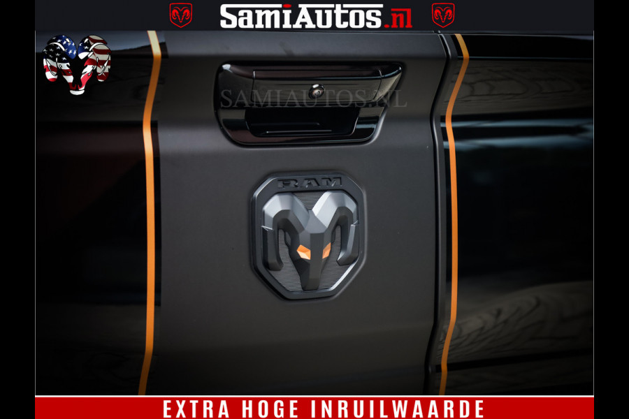 Dodge Ram 1500 Limited Night H.O 540HP 706Nm | Massage + Full Option | De Meest Luxe en Volle Pick-Up in zijn Klasse | Comfortabele Dubbele Cabine met Royale 5 Zitplaatsen | BPM vrij | Nu Leverbaar uit Voorraad | Voorraad Nr 2338 - 5404