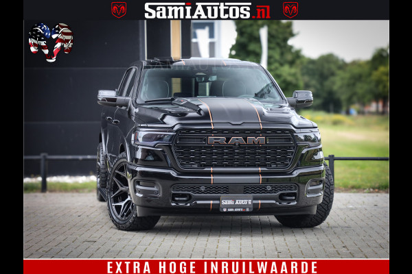 Dodge Ram 1500 Limited Night H.O 540HP 706Nm | Massage + Full Option | De Meest Luxe en Volle Pick-Up in zijn Klasse | Comfortabele Dubbele Cabine met Royale 5 Zitplaatsen | BPM vrij | Nu Leverbaar uit Voorraad | Voorraad Nr 2338 - 5404