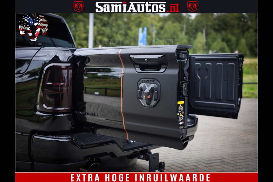 Dodge Ram 1500 Limited Night H.O 540HP 706Nm | Massage + Full Option | De Meest Luxe en Volle Pick-Up in zijn Klasse | Comfortabele Dubbele Cabine met Royale 5 Zitplaatsen | BPM vrij | Nu Leverbaar uit Voorraad | Voorraad Nr 2338 - 5404