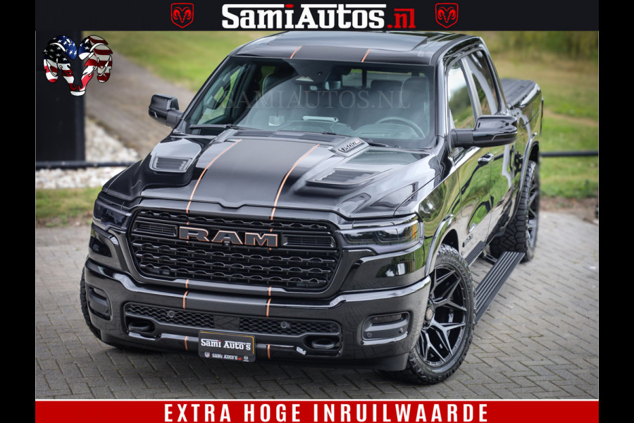 Dodge Ram 1500 Limited Night H.O 540HP 706Nm | Massage + Full Option | De Meest Luxe en Volle Pick-Up in zijn Klasse | Comfortabele Dubbele Cabine met Royale 5 Zitplaatsen | BPM vrij | Nu Leverbaar uit Voorraad | Voorraad Nr 2338 - 5404