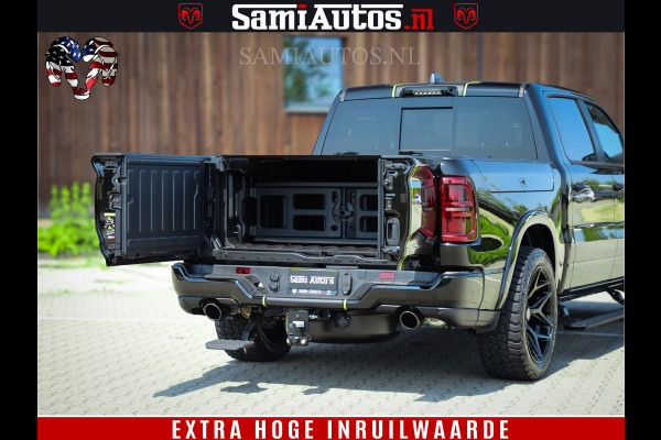 Dodge Ram 1500 Limited Night High Output 540HP 706Nm | Massage + Full Option | De Meest Luxe en Volle Pick-Up in zijn Klasse | Comfortabele Dubbele Cabine met Royale 5 Zitplaatsen | BPM vrij | Nu Leverbaar uit Voorraad | Voorraad Nr 2300 - 7689