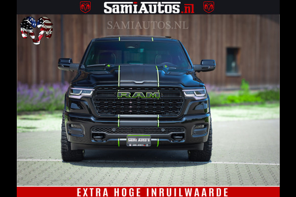 Dodge Ram 1500 Limited Night High Output 540HP 706Nm | Massage + Full Option | De Meest Luxe en Volle Pick-Up in zijn Klasse | Comfortabele Dubbele Cabine met Royale 5 Zitplaatsen | BPM vrij | Nu Leverbaar uit Voorraad | Voorraad Nr 2300 - 7689