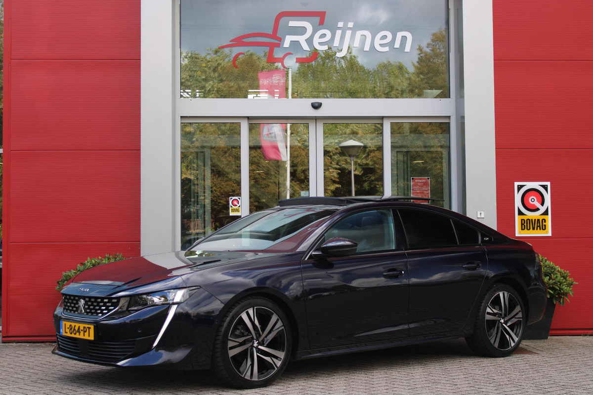 Peugeot 508 1.6 180PK GT AUTOMAAT | PANORAMISCH SCHUIF/ KANTELDAK | FULL LED KOPLAMPEN | 19" AUGUSTA LICHTMETALEN VELGEN | APPLE CARPLAY / ANDROID AUTO | CAMERA VOOR / ACHTER | PARKEERHULP VOOR / ACHTER | DODOHOEK DETECTIE | KEYLESS ENTRY / START | EXTRA GETINTE RUITEN ACHTER | HALF LEDER / ALCANTARA | COMFORT STOELEN | STOELVERWARMING | FOCAL PREMIUM AUDIO | NAVIGATIE | ELEKTRISCH BEDIENBARE ACHTERKLEP | ADAPTIVE CRUISE CONTROL |  8 TRAPS AUTOMAAT MET SCHAKELFLIPPERS | DONKERE HEMELBEKLEDING |