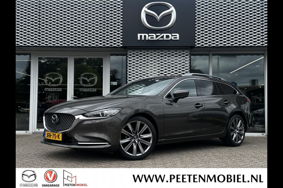 Mazda 6 Sportbreak 2.5 SkyActiv-G 194 Luxury | LEER | 360 GRADEN CAMERA | BOSE |