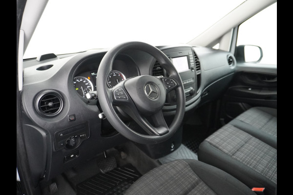 Mercedes-Benz Vito 114 2.2CDI 136PK Automaat DC 6-Persoons Dubbele Cabine Lang Airco Navi Camera Pdc Bluetooth Cruise Control Regen-Lichtsensor Pdc Betonplex Vloer Schuifdeur Imperiaal 1e Eigenaar Euro 6