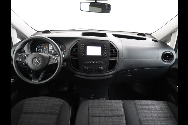 Mercedes-Benz Vito 114 2.2CDI 136PK Automaat DC 6-Persoons Dubbele Cabine Lang Airco Navi Camera Pdc Bluetooth Cruise Control Regen-Lichtsensor Pdc Betonplex Vloer Schuifdeur Imperiaal 1e Eigenaar Euro 6