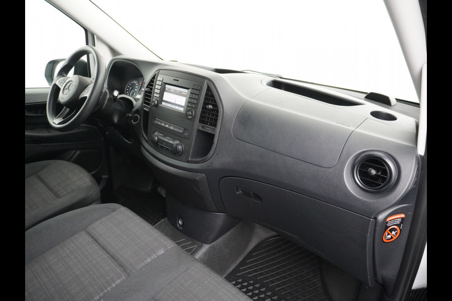 Mercedes-Benz Vito 114 2.2CDI 136PK Automaat DC 6-Persoons Dubbele Cabine Lang Airco Navi Camera Pdc Bluetooth Cruise Control Regen-Lichtsensor Pdc Betonplex Vloer Schuifdeur Imperiaal 1e Eigenaar Euro 6