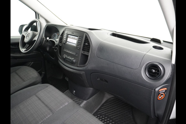 Mercedes-Benz Vito 114 2.2CDI 136PK Automaat DC 6-Persoons Dubbele Cabine Lang Airco Navi Camera Pdc Bluetooth Cruise Control Regen-Lichtsensor Pdc Betonplex Vloer Schuifdeur Imperiaal 1e Eigenaar Euro 6