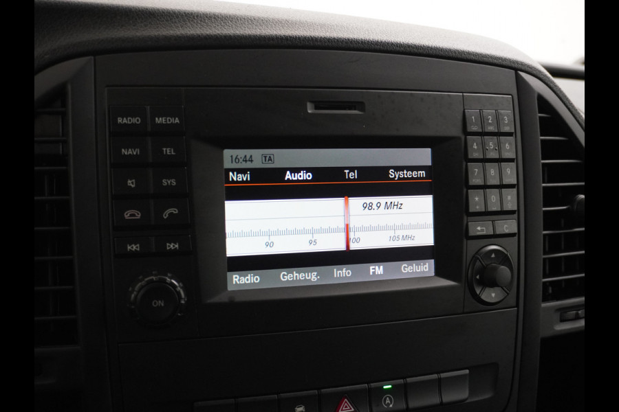 Mercedes-Benz Vito 114 2.2CDI 136PK Automaat DC 6-Persoons Dubbele Cabine Lang Airco Navi Camera Pdc Bluetooth Cruise Control Regen-Lichtsensor Pdc Betonplex Vloer Schuifdeur Imperiaal 1e Eigenaar Euro 6