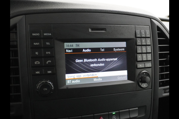 Mercedes-Benz Vito 114 2.2CDI 136PK Automaat DC 6-Persoons Dubbele Cabine Lang Airco Navi Camera Pdc Bluetooth Cruise Control Regen-Lichtsensor Pdc Betonplex Vloer Schuifdeur Imperiaal 1e Eigenaar Euro 6