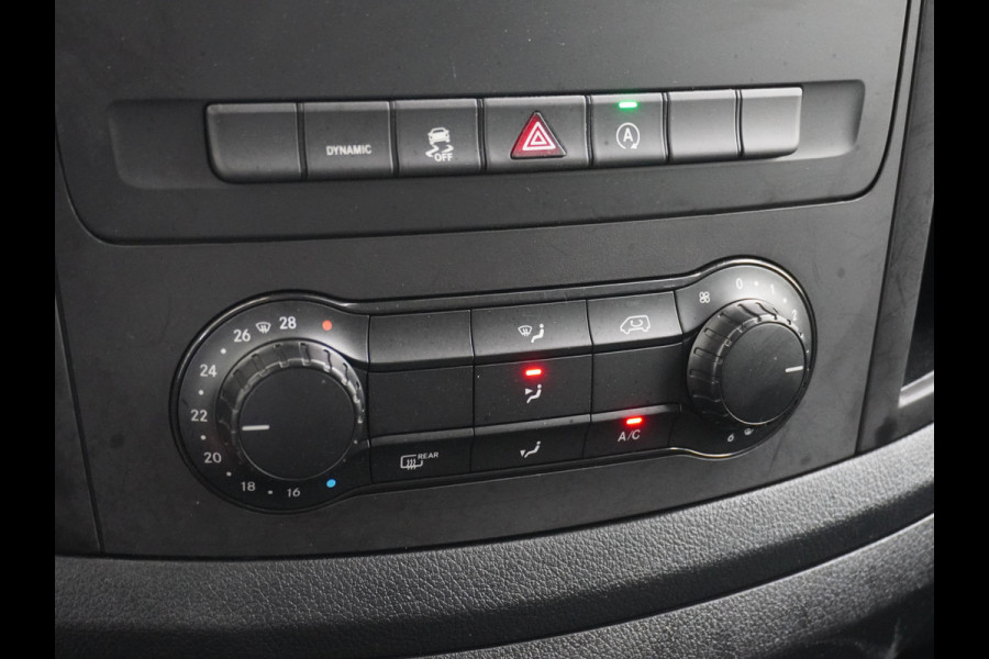 Mercedes-Benz Vito 114 2.2CDI 136PK Automaat DC 6-Persoons Dubbele Cabine Lang Airco Navi Camera Pdc Bluetooth Cruise Control Regen-Lichtsensor Pdc Betonplex Vloer Schuifdeur Imperiaal 1e Eigenaar Euro 6