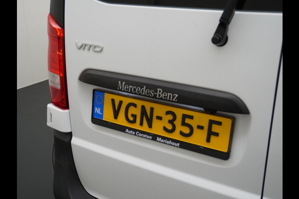 Mercedes-Benz Vito 114 2.2CDI 136PK Automaat DC 6-Persoons Dubbele Cabine Lang Airco Navi Camera Pdc Bluetooth Cruise Control Regen-Lichtsensor Pdc Betonplex Vloer Schuifdeur Imperiaal 1e Eigenaar Euro 6