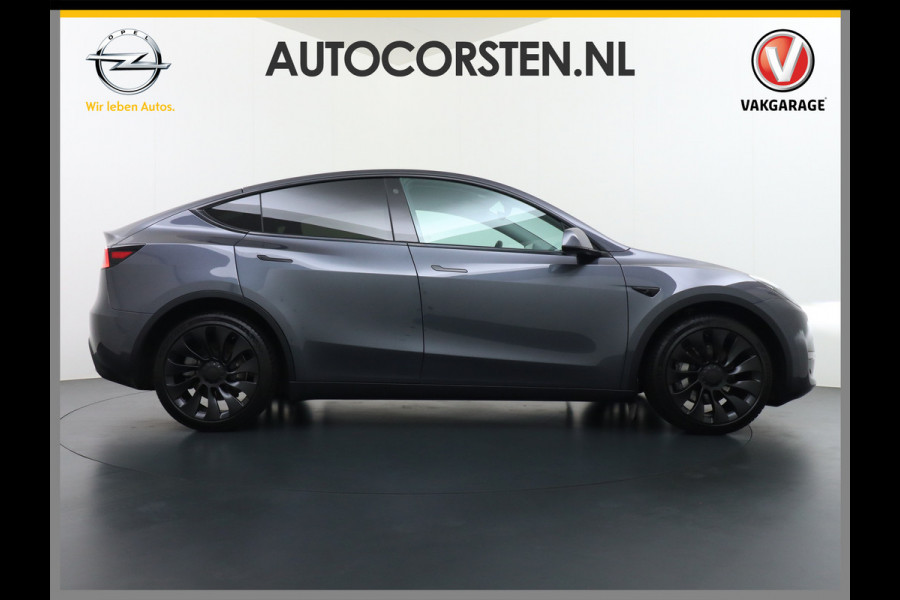 Tesla Model Y Long Range AWD 75kWh  Trekhaak Lmv 20" Wrmtepomp Leder Navi Ecc Premium Audio Stoel+Stuurverwarming Autopilot 3.0 Adaptieve Crui Memory Matrix Led Intel Atom® Processor Homelink 5 Achterbank verwarmd 4WD 1.600KG Trekgewicht