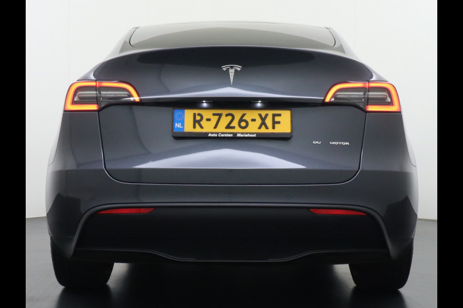 Tesla Model Y Long Range AWD 75kWh  Trekhaak Lmv 20" Wrmtepomp Leder Navi Ecc Premium Audio Stoel+Stuurverwarming Autopilot 3.0 Adaptieve Crui Memory Matrix Led Intel Atom® Processor Homelink 5 Achterbank verwarmd 4WD 1.600KG Trekgewicht