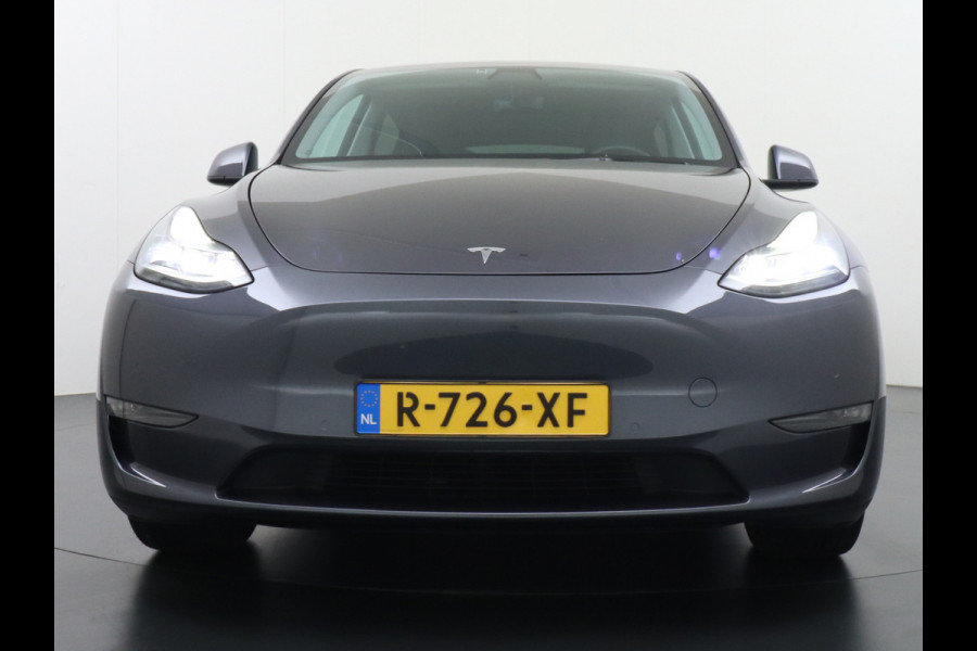 Tesla Model Y Long Range AWD 75kWh  Trekhaak Lmv 20" Wrmtepomp Leder Navi Ecc Premium Audio Stoel+Stuurverwarming Autopilot 3.0 Adaptieve Crui Memory Matrix Led Intel Atom® Processor Homelink 5 Achterbank verwarmd 4WD 1.600KG Trekgewicht