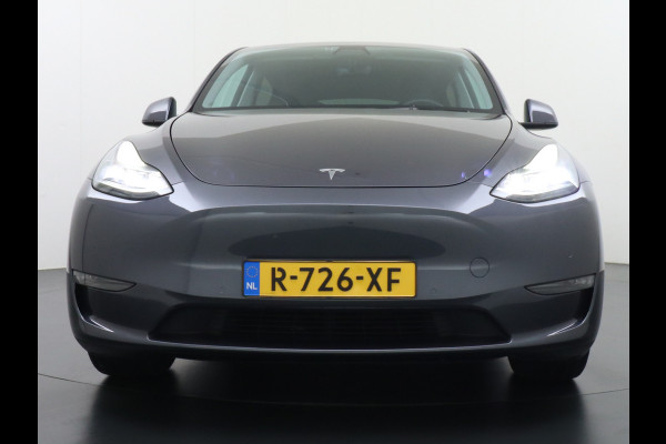 Tesla Model Y Long Range AWD 75kWh  Trekhaak Lmv 20" Wrmtepomp Leder Navi Ecc Premium Audio Stoel+Stuurverwarming Autopilot 3.0 Adaptieve Crui Memory Matrix Led Intel Atom® Processor Homelink 5 Achterbank verwarmd 4WD 1.600KG Trekgewicht