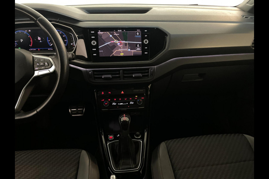 Volkswagen T-Cross 1.0 TSI R-Line 115PK AUTOMAAT AIRCO CLIMA NAVI CRUISE VIRT COCKPIT APPLE CARPLAY CAM R-LINE INT VELG NIEUWSTAAT