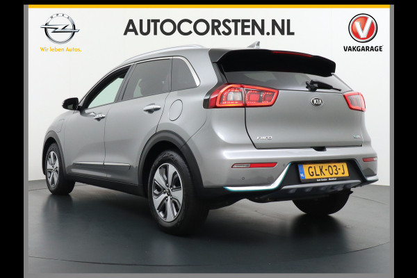 Kia Niro AUT-6 PHEV Plug In Hybride! Leer+Elektr.+Verwarmd+Gekoeld/Geventileerd! Schuifdak Navi Apple Android Carplay AutoPilot Stuurbekr Chroompack Priv.Glass Stuurverwarmd Licht+Regensensor €37.000 nieuw!
