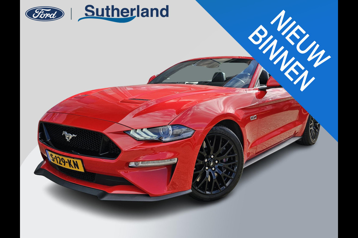Ford Mustang Convertible 5.0 V8 GT | Dealeronderhouden | B&O Audio | Stoelverwarming + Koeling | Navigatie | Adaptive Cruise Control |