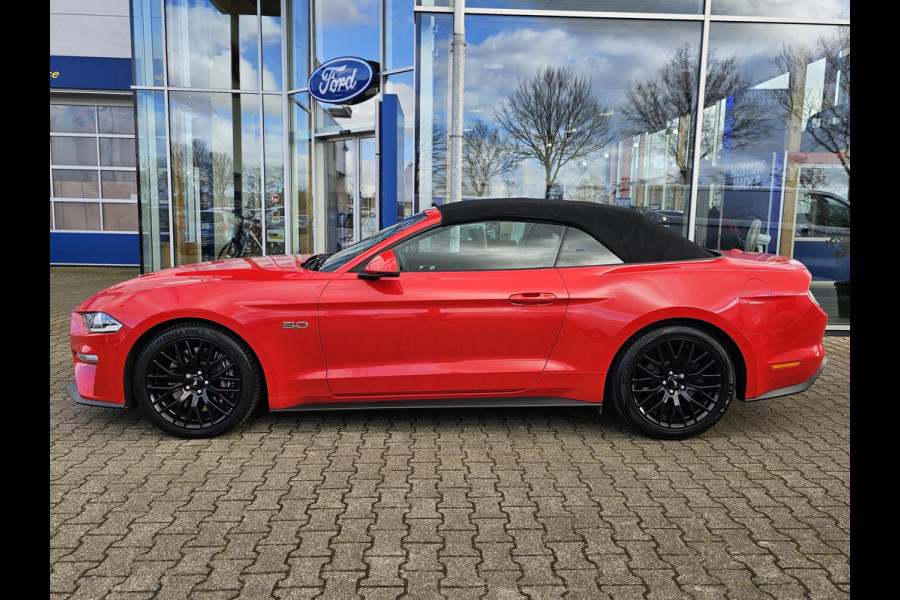 Ford Mustang Convertible 5.0 V8 GT | Dealeronderhouden | B&O Audio | Stoelverwarming + Koeling | Navigatie | Adaptive Cruise Control |