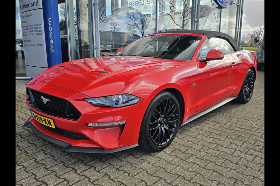 Ford Mustang Convertible 5.0 V8 GT | Dealeronderhouden | B&O Audio | Stoelverwarming + Koeling | Navigatie | Adaptive Cruise Control |