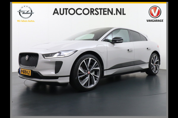 Jaguar I-PACE EV400 PK HSE Luchtvering Pano-Dak Matrix LED € 101K-nieuw! SOH 93% Lmv 22" Stoel- Leer+Elektr+Geheugen Apple Carplay Camera DAB  Meridian™ Surround 825Watt Dual-Ecc achter ! Driver-Assistance-Pack AEB DodehoekDetector ASR Hill-Hold Roll-Stability Control Verkeersborddetectie vermoeidheidsherkenning UitparkeerWaarsch. Orig. NLse auto 4,8sec 0-100 11KW laden thuis ! Snelladen tot 104kw DC 696Nm koppel ! 90kwh accu  Slechts 20.500 km.