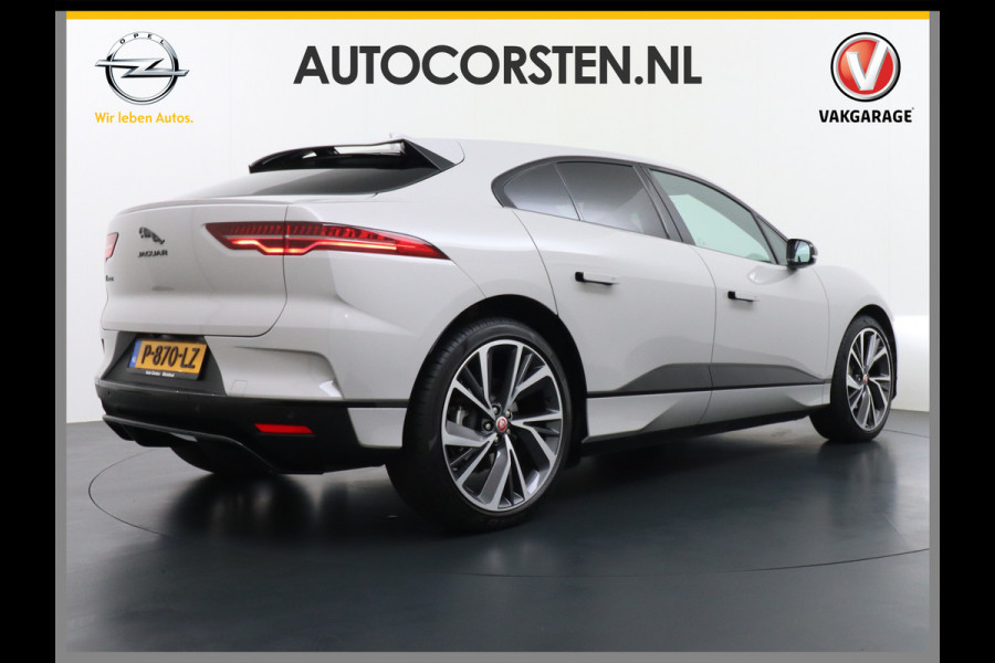 Jaguar I-PACE EV400 PK HSE Luchtvering Pano-Dak Matrix LED € 101K-nieuw! SOH 93% Lmv 22" Stoel- Leer+Elektr+Geheugen Apple Carplay Camera DAB  Meridian™ Surround 825Watt Dual-Ecc achter ! Driver-Assistance-Pack AEB DodehoekDetector ASR Hill-Hold Roll-Stability Control Verkeersborddetectie vermoeidheidsherkenning UitparkeerWaarsch. Orig. NLse auto 4,8sec 0-100 11KW laden thuis ! Snelladen tot 104kw DC 696Nm koppel ! 90kwh accu  Slechts 20.500 km. Jaguar I-PACE EV400 PK HSE Luchtvering Pano-Dak Matrix LED € 101K-nieuw! SOH 93% Lmv 22" Stoel- Leer+Elektr+Geheugen Apple Carplay Camera DAB  Meridian™ Surround 825Watt Dual-Ecc achter ! Driver-Assistance-Pack AEB DodehoekDetector ASR Hill-Hold Roll-Stability Control Verkeersborddetectie vermoeidheidsherkenning UitparkeerWaarsch. Orig. NLse auto 4,8sec 0-100 11KW laden thuis ! Snelladen tot 104kw DC 696Nm koppel ! 90kwh accu  Slechts 20.500 km.