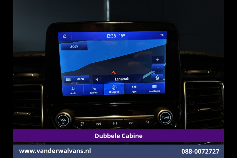 Ford Transit Custom 2.0 TDCI 170pk Automaat L2H1 Dubbele cabine Limited Euro6 Airco | 2x Zijdeur | Navigatie | Xenon Camera, Cruiscontrol, 5-zits, LED, LM Velgen, Trekhaak, Sidebars, Stoelverwarming, Verwarmde voorruit, Parkeersensoren