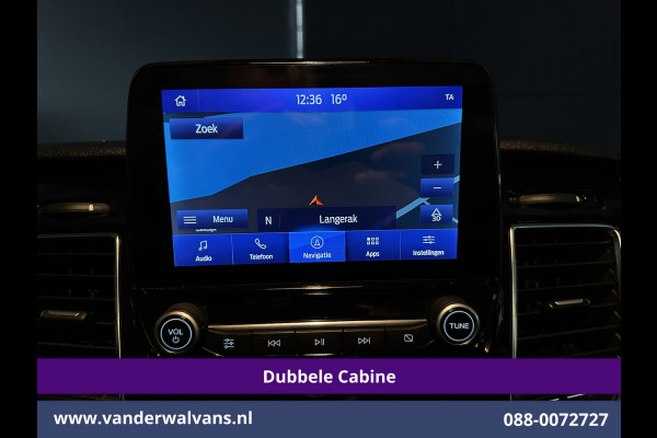 Ford Transit Custom 2.0 TDCI 170pk Automaat L2H1 Dubbele cabine Limited Euro6 Airco | 2x Zijdeur | Navigatie | Xenon Camera, Cruiscontrol, 5-zits, LED, LM Velgen, Trekhaak, Sidebars, Stoelverwarming, Verwarmde voorruit, Parkeersensoren