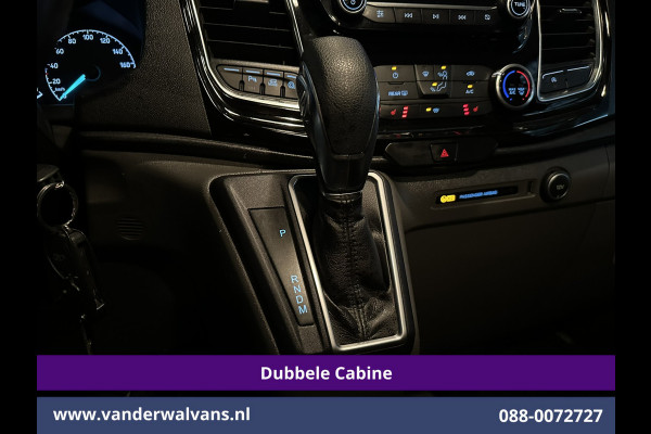 Ford Transit Custom 2.0 TDCI 170pk Automaat L2H1 Dubbele cabine Limited Euro6 Airco | 2x Zijdeur | Navigatie | Xenon Camera, Cruiscontrol, 5-zits, LED, LM Velgen, Trekhaak, Sidebars, Stoelverwarming, Verwarmde voorruit, Parkeersensoren