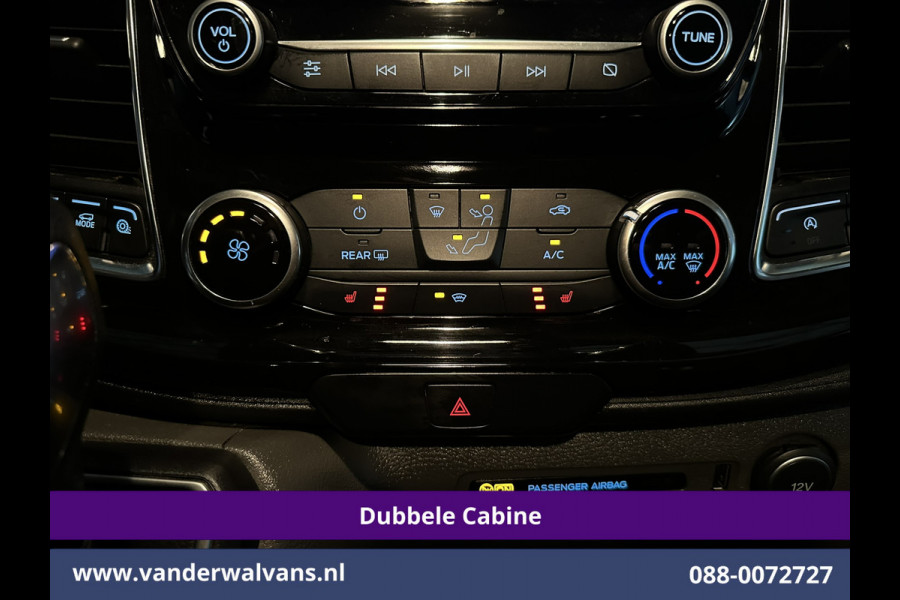 Ford Transit Custom 2.0 TDCI 170pk Automaat L2H1 Dubbele cabine Limited Euro6 Airco | 2x Zijdeur | Navigatie | Xenon Camera, Cruiscontrol, 5-zits, LED, LM Velgen, Trekhaak, Sidebars, Stoelverwarming, Verwarmde voorruit, Parkeersensoren