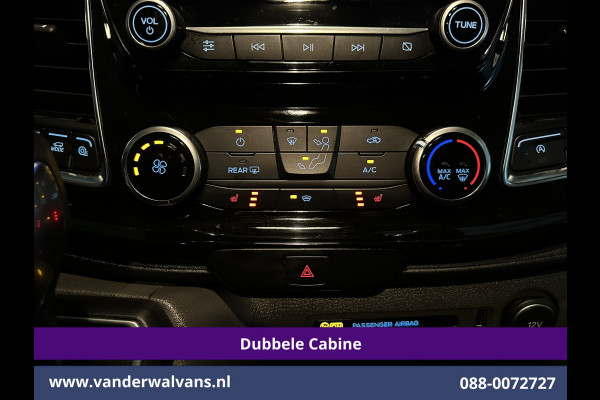 Ford Transit Custom 2.0 TDCI 170pk Automaat L2H1 Dubbele cabine Limited Euro6 Airco | 2x Zijdeur | Navigatie | Xenon Camera, Cruiscontrol, 5-zits, LED, LM Velgen, Trekhaak, Sidebars, Stoelverwarming, Verwarmde voorruit, Parkeersensoren