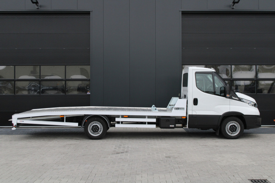 Iveco Daily - 35S18 3.0L 180pk Autotransporter - Geveerde Stoel - Lier - LED - Navi - ACC - Lane Assist - Faustmann Opbouw - Rijklaar