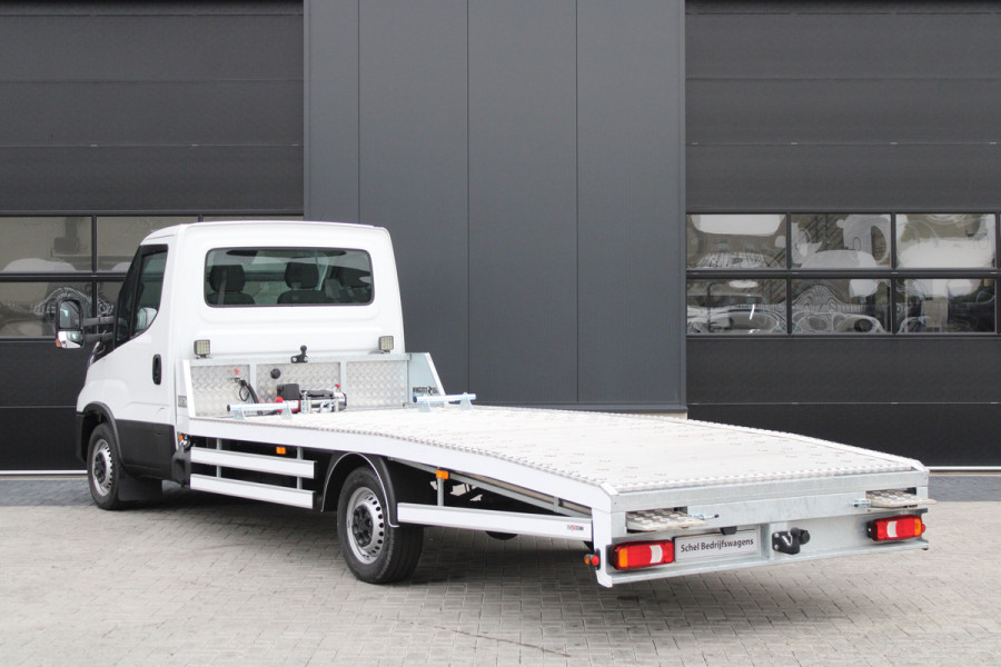 Iveco Daily - 35S18 3.0L 180pk Autotransporter - Geveerde Stoel - Lier - LED - Navi - ACC - Lane Assist - Faustmann Opbouw - Rijklaar