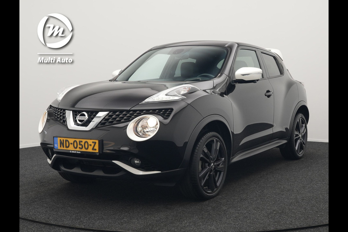 Nissan Juke 1.2 DIG-T S/S N-Vision 116pk Dealer O.H | Trekhaak Afneembaar | Alcantara Sportstoelen | 360 Camera | Lane Assist | Cruise Control | Keyless | Navigatie | Bluetooth | Climate Control | DAB |