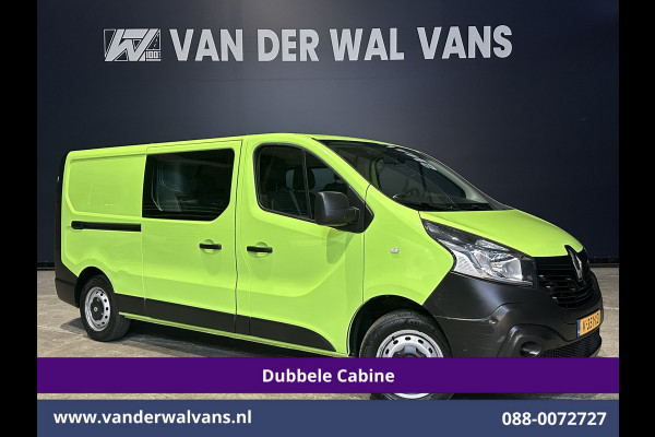 Renault Trafic 1.6 dCi L2H1 Dubbele Cabine Euro6 2x Zijdeur | Airco | 6-zits | Navigatie | Cruiscontrol Trekhaak, Bijrijdersbank, Parkeersensoren