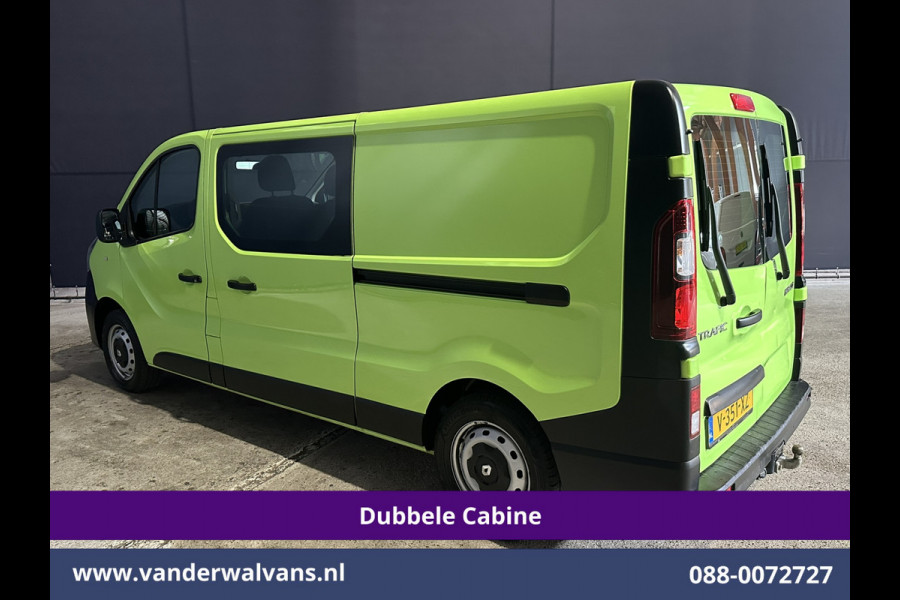 Renault Trafic 1.6 dCi L2H1 Dubbele Cabine Euro6 2x Zijdeur | Airco | 6-zits | Navigatie | Cruiscontrol Trekhaak, Bijrijdersbank, Parkeersensoren
