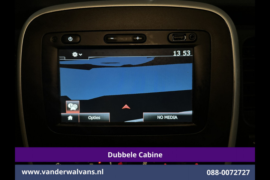 Renault Trafic 1.6 dCi L2H1 Dubbele Cabine Euro6 2x Zijdeur | Airco | 6-zits | Navigatie | Cruiscontrol Trekhaak, Bijrijdersbank, Parkeersensoren