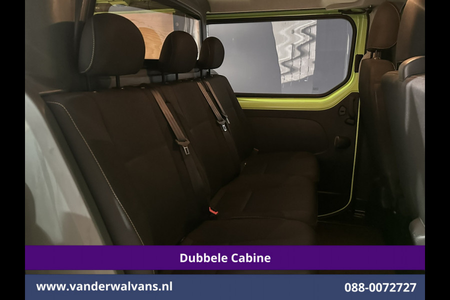 Renault Trafic 1.6 dCi L2H1 Dubbele Cabine Euro6 2x Zijdeur | Airco | 6-zits | Navigatie | Cruiscontrol Trekhaak, Bijrijdersbank, Parkeersensoren