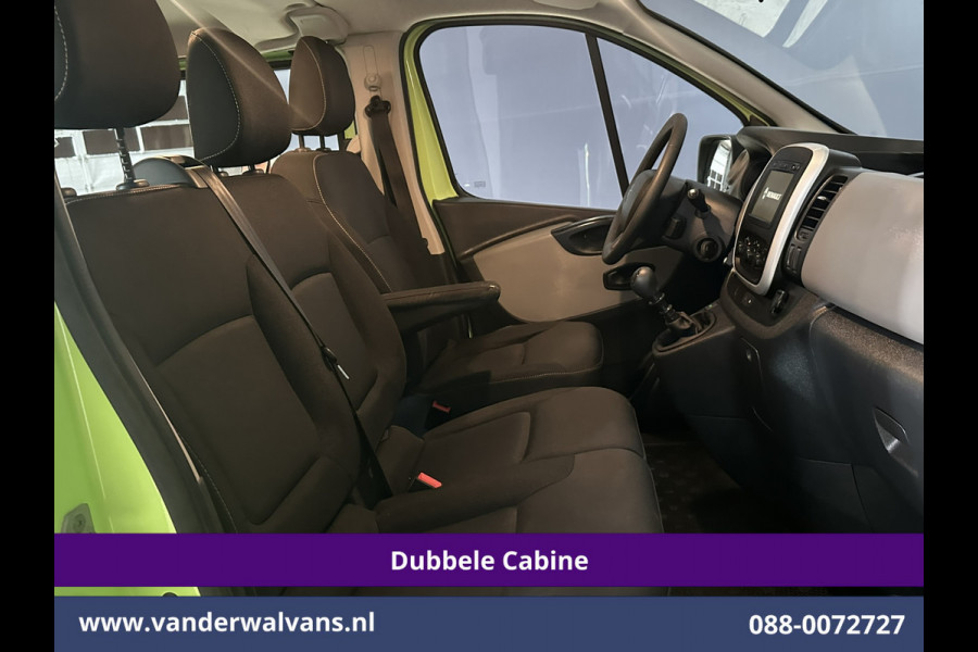 Renault Trafic 1.6 dCi L2H1 Dubbele Cabine Euro6 2x Zijdeur | Airco | 6-zits | Navigatie | Cruiscontrol Trekhaak, Bijrijdersbank, Parkeersensoren