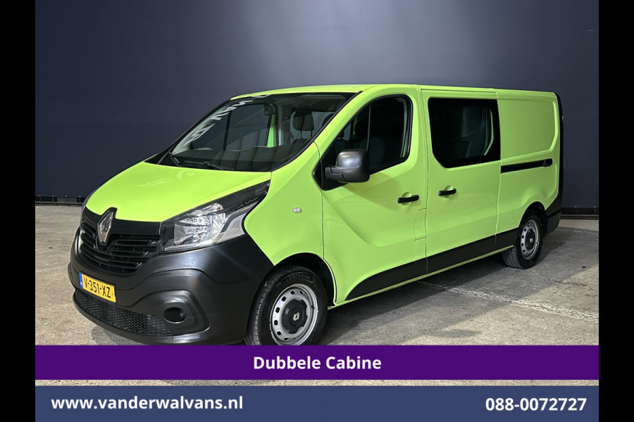 Renault Trafic 1.6 dCi L2H1 Dubbele Cabine Euro6 2x Zijdeur | Airco | 6-zits | Navigatie | Cruiscontrol Trekhaak, Bijrijdersbank, Parkeersensoren